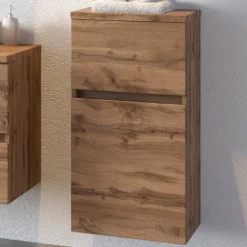 Badezimmerschrank Pisca 40cm 1 Tür und 1 Schublade - Eiche