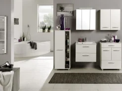 Badezimmerschrank Portofino | 45 x 35 x 122 cm | Weiß