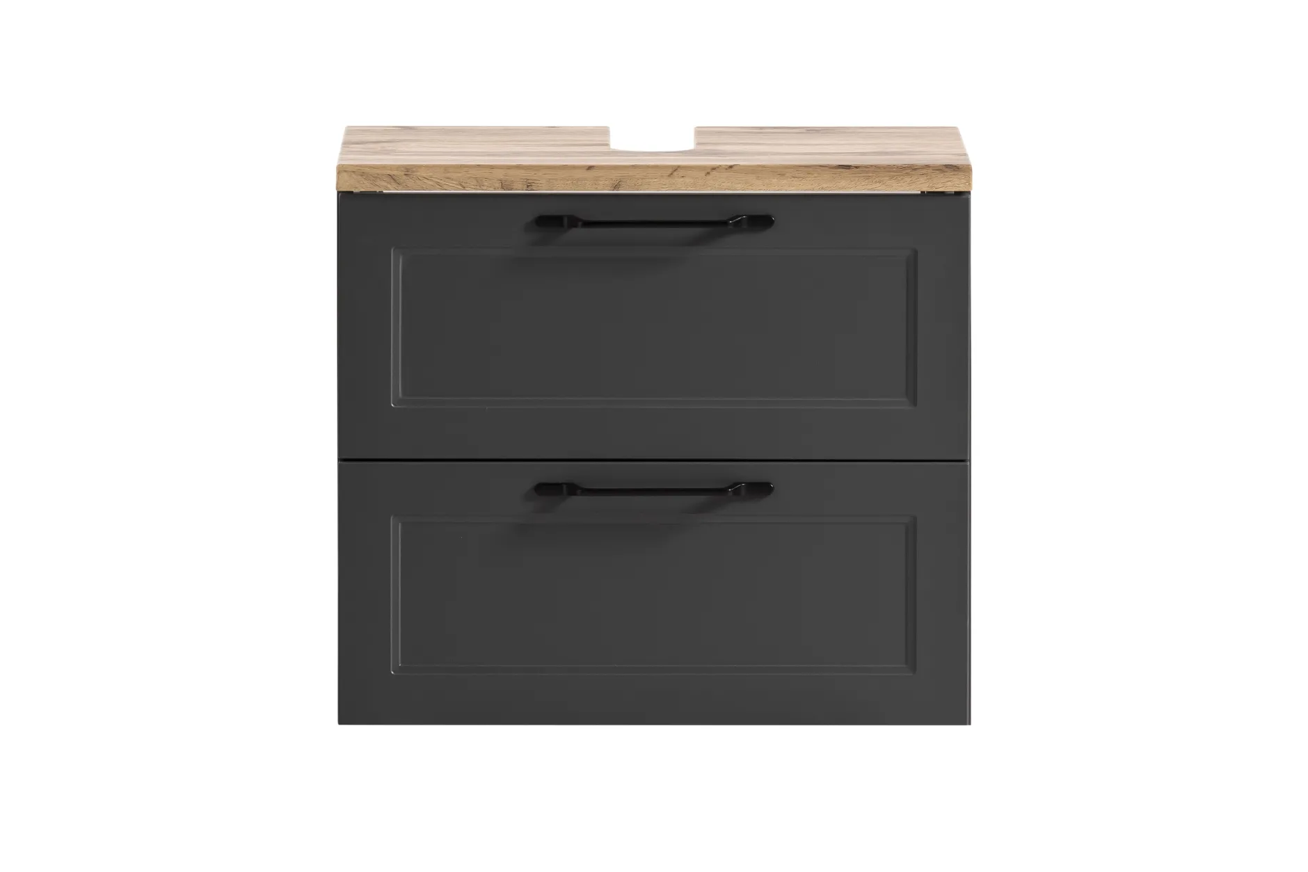 Badezimmerset Meran | Waschtischschrank, Spiegelschrank mit Beleuchtung | Grau