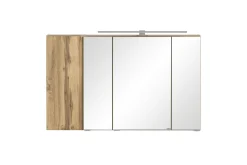 Badezimmerset Varese | Waschbecken- und Spiegelschrank | Wotan Eiche / Betondesign
