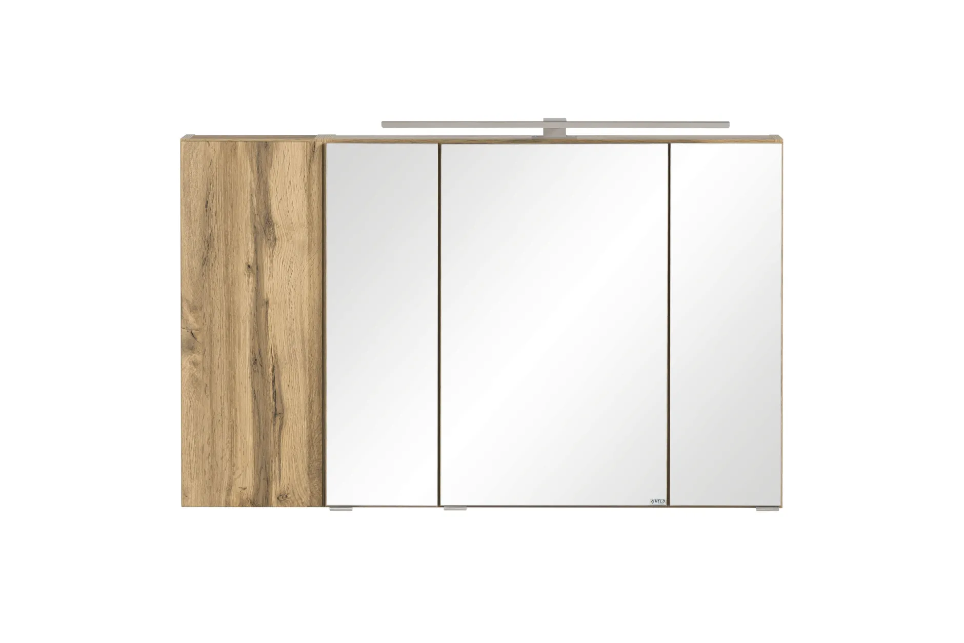 Badezimmerset Varese | Waschbecken- und Spiegelschrank | Wotan Eiche / Betondesign
