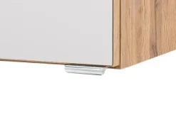 Badkombination Kornel 5 3-teilig mit weißem Waschbecken - Eiche/mattweiß