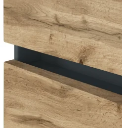 Badkombination Luna 2-teilig 60cm - graphit/quecksilber