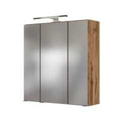 Badkombination Luna 2-teilig 60cm - Eiche/Weiß