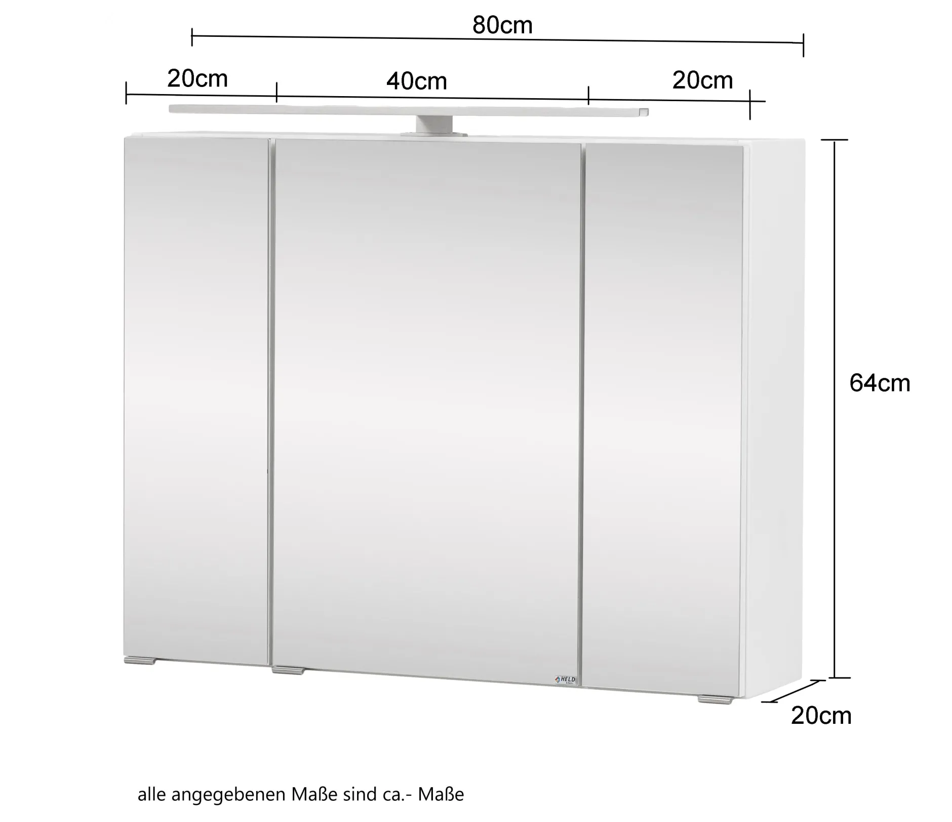 Badkombination Stivan 3-teilig mit grauem Waschbecken - Beton
