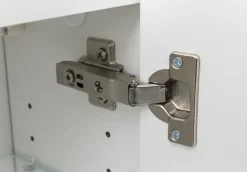 Badkombination Stivan 3-teilig mit grauem Waschbecken - weiß