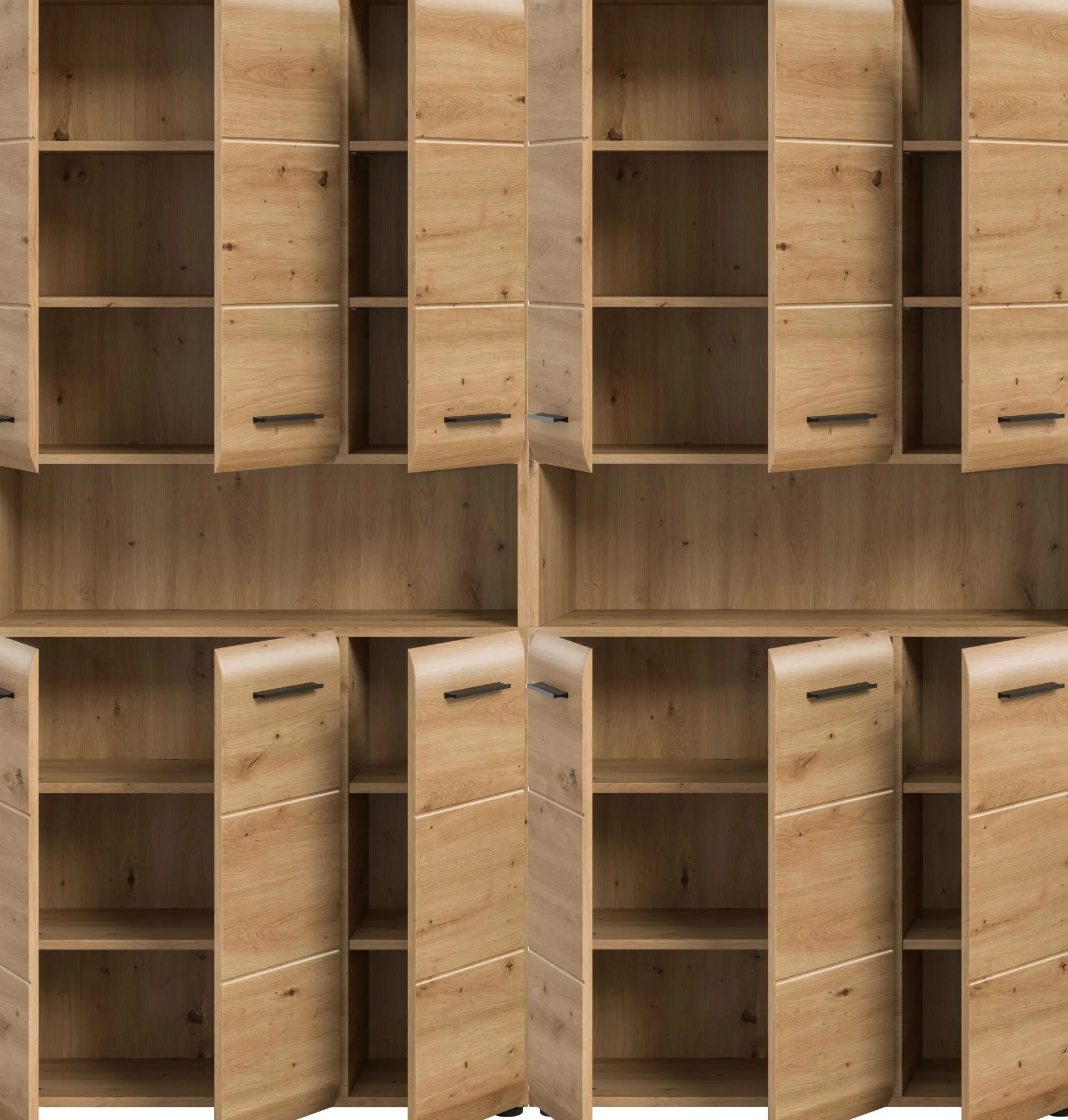 Badmöbelkombination Ice Xonox – Artisan Oak – 180x185x30 cm