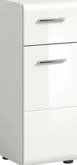 Badschrank Ice Xonox - Hochglanz Weiß - 30x80x30 cm