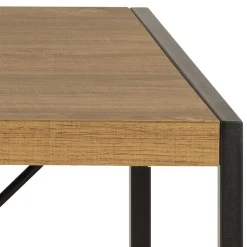 Bahamas Schreibtisch - 120x60x75 cm - Eiche Dekor/schwarz