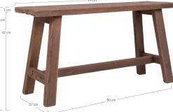 Barcelona Bank aus Teakholz - 90x25x45 cm