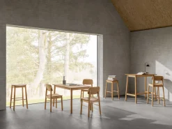 Barhocker Barlow - 43x46x105cm - Eiche furniert