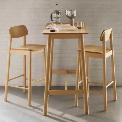 Barhocker Barlow - 43x46x105cm - Eiche furniert