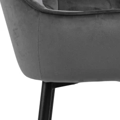Barhocker Bridget - grau/schwarz