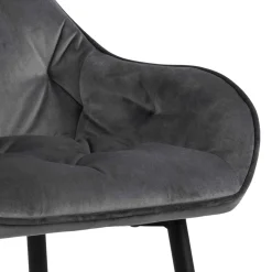 Barhocker Bridget - grau/schwarz