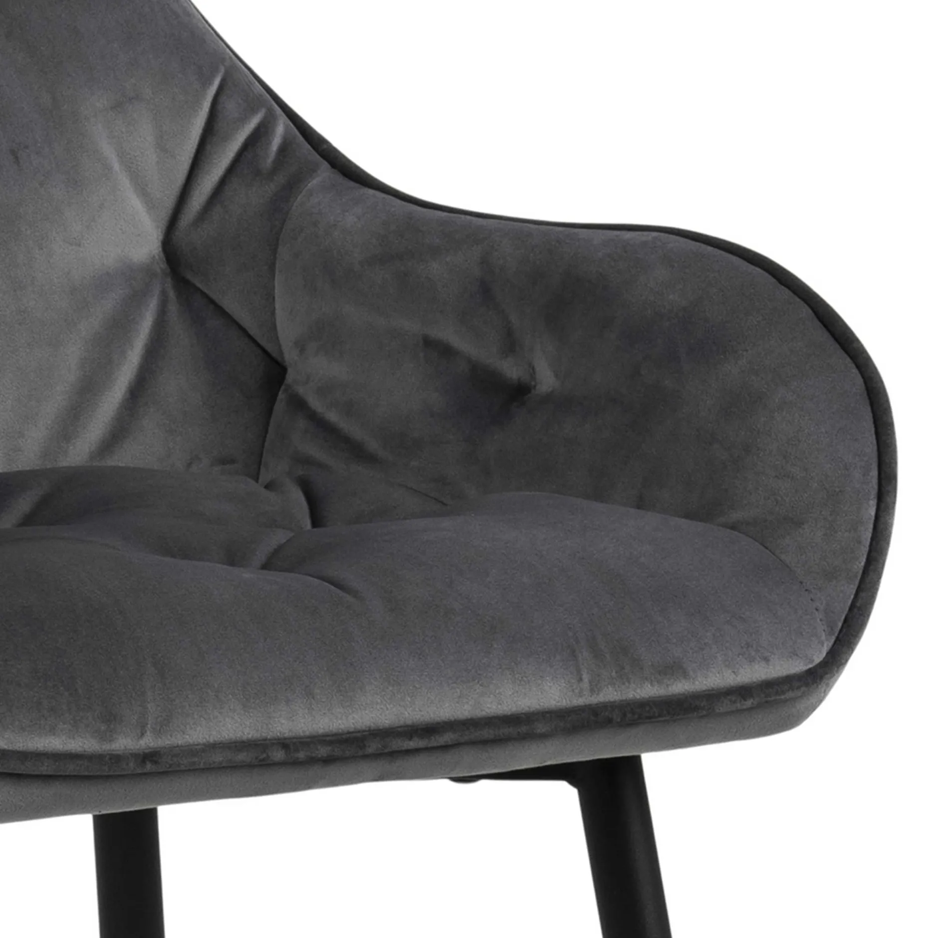 Barhocker Bridget - grau/schwarz