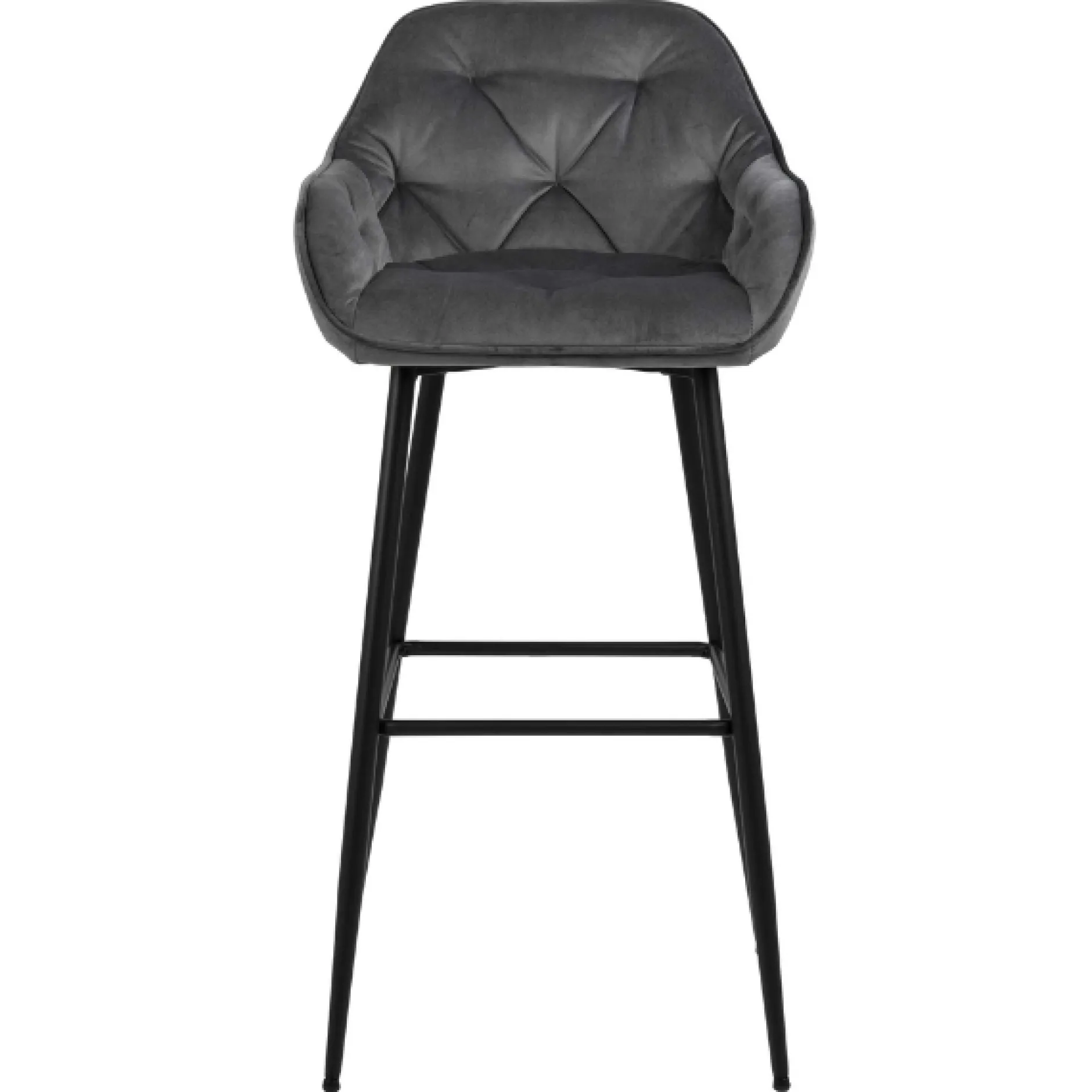 Barhocker Bridget - grau/schwarz