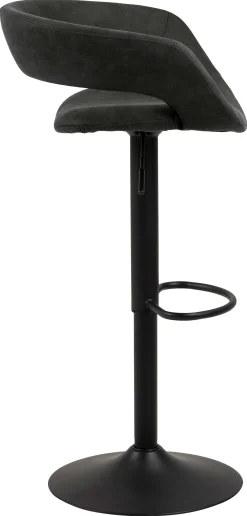 Barhocker Dusty - anthrazit/schwarz