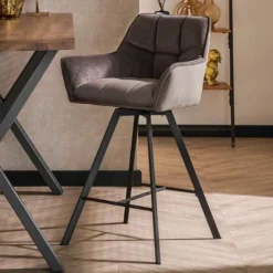 Barhocker Hargreaves | 53 x 57 x 96 cm | Anthrazit