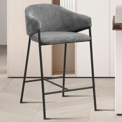 Barhocker Iggy | 54 x 59 x 90 cm | Grau