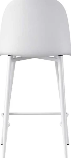 Barhocker Jasmin - 44x51x100cm - mit Kissen - weiß