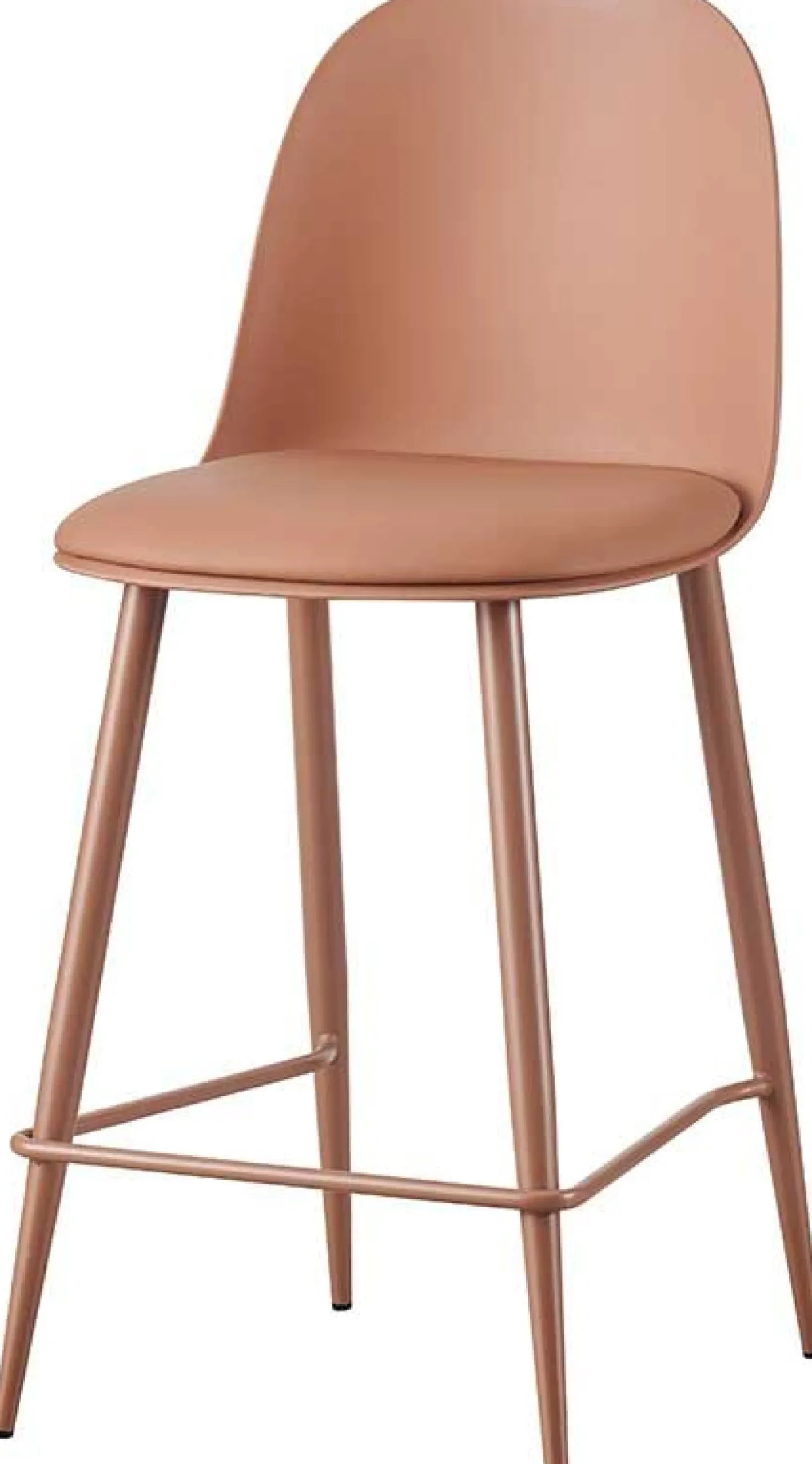 Barhocker Jasmin - 44x51x100cm - mit Kissen - terracotta