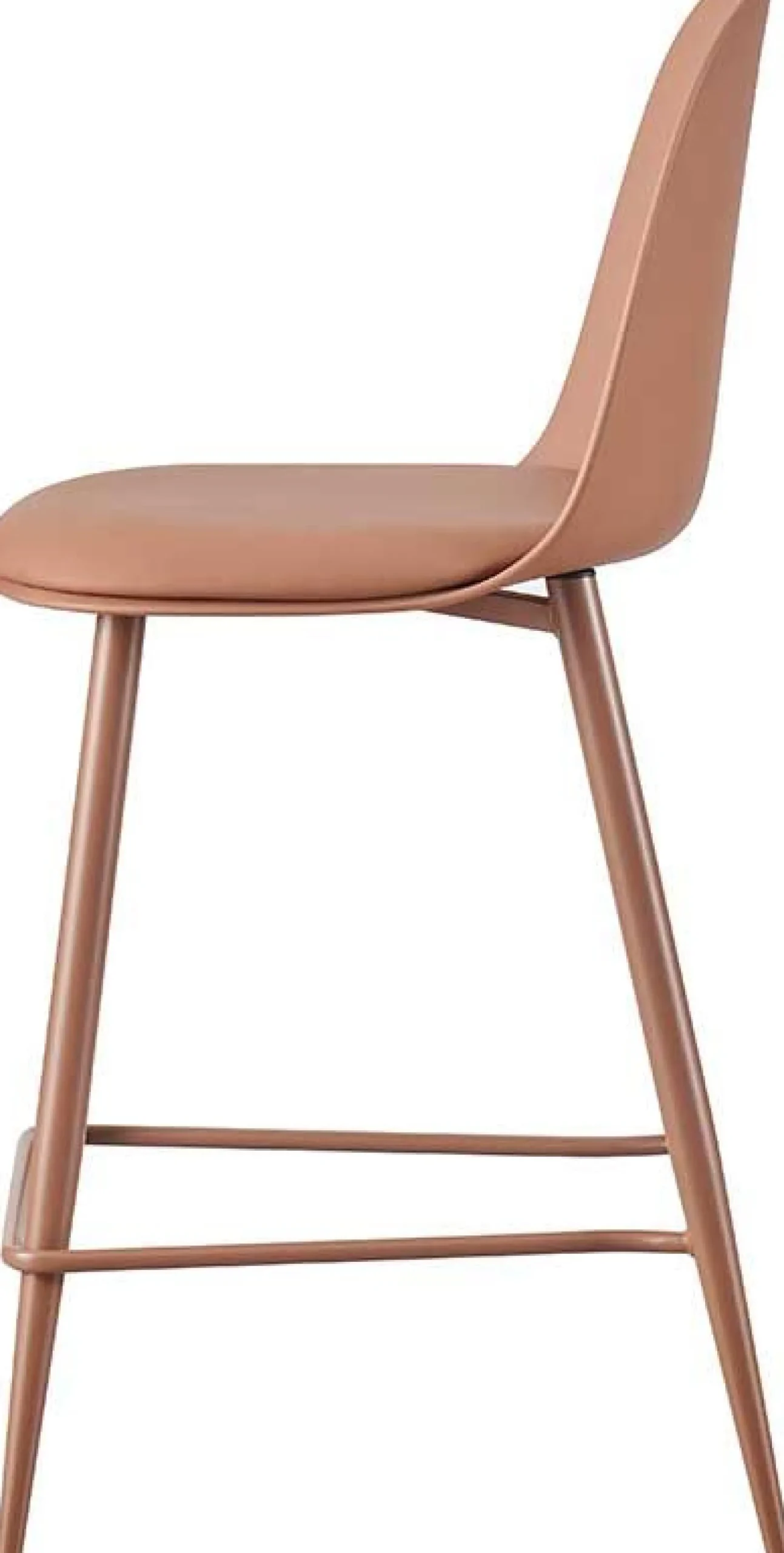 Barhocker Jasmin - 44x51x100cm - mit Kissen - terracotta
