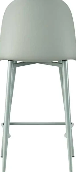 Barhocker Jasmin - 44x51x100cm - mit Kissen - grau-grün