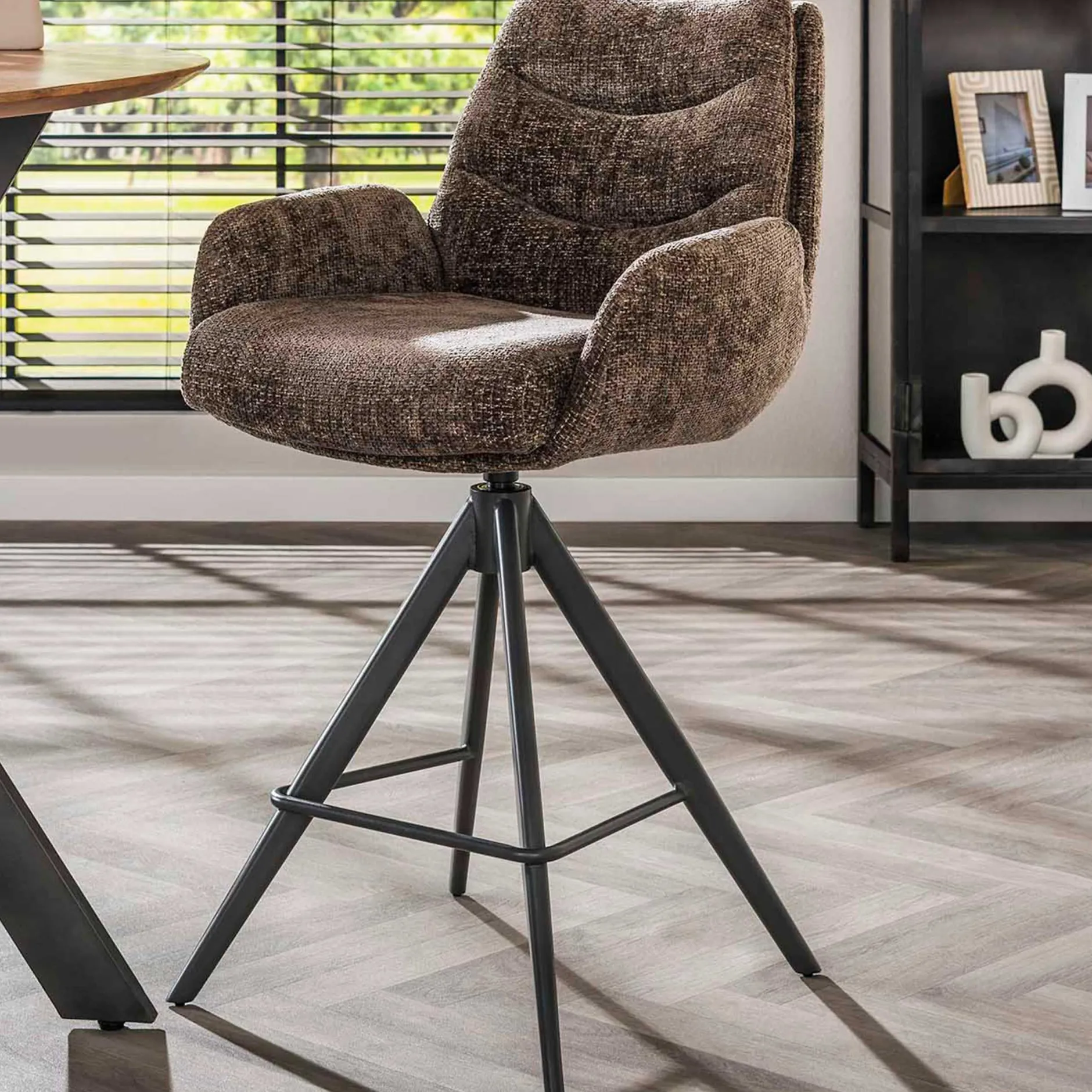 Barhocker Lungo - 56x60x99cm - drehbar - taupe