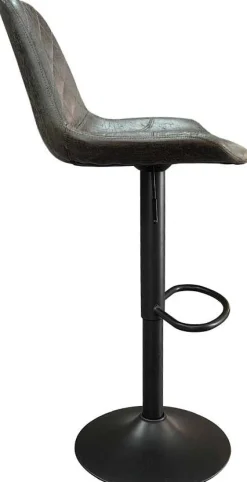 Barhocker mit Karomuster Madeira dunkelbraun