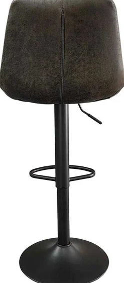 Barhocker mit Karomuster Madeira dunkelbraun