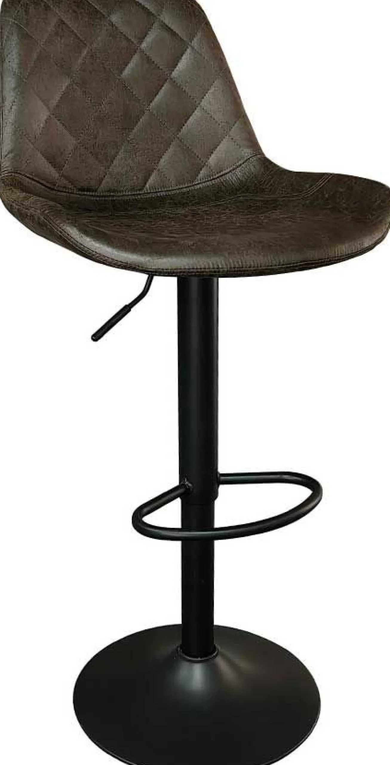 Barhocker mit Karomuster Madeira dunkelbraun