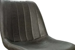 Barhocker mit Streifenmuster Madeira dunkelbraun