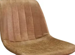 Barhocker mit Streifenmuster Madeira-Cognac