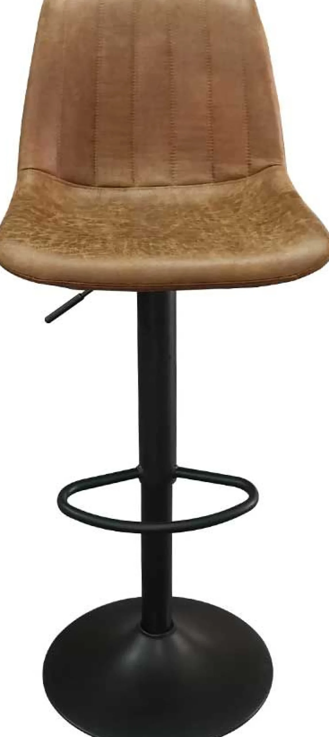Barhocker mit Streifenmuster Madeira-Cognac
