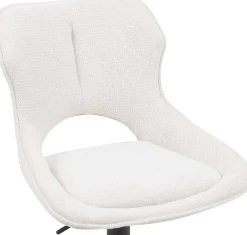 Barhocker Morris - 51x53x100-121cm - verstellbar - beige Stoff
