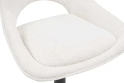 Barhocker Morris - 51x53x100-121cm - verstellbar - beige Stoff