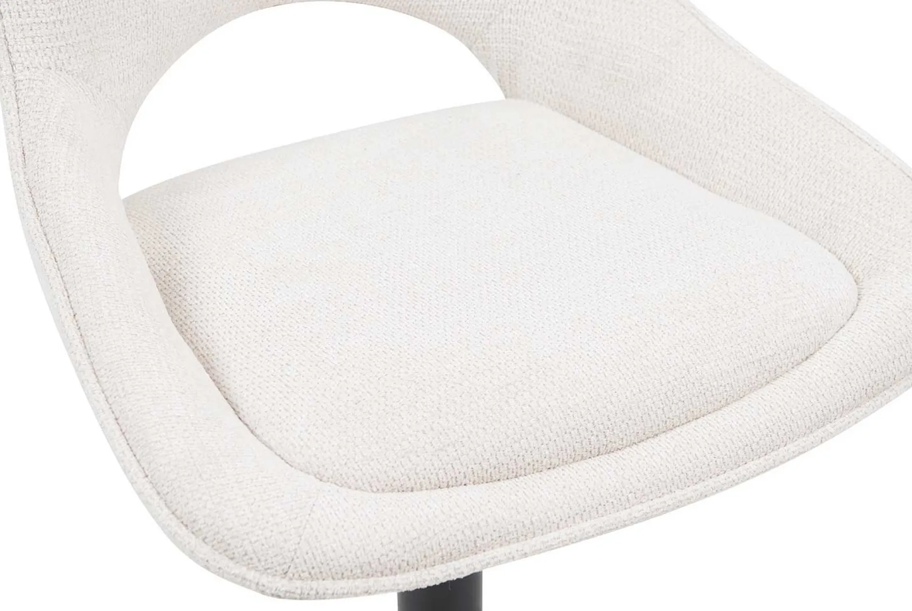 Barhocker Morris - 51x53x100-121cm - verstellbar - beige Stoff