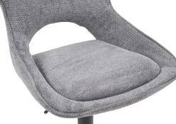 Barhocker Morris - 51x53x100-121cm - verstellbar - dunkelgrauer Stoff