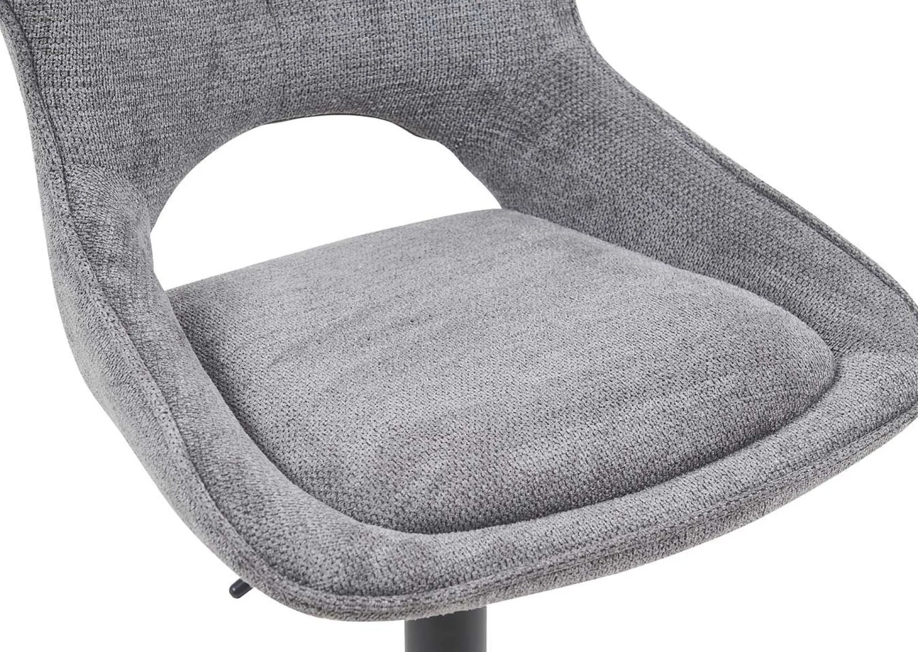 Barhocker Morris - 51x53x100-121cm - verstellbar - dunkelgrauer Stoff