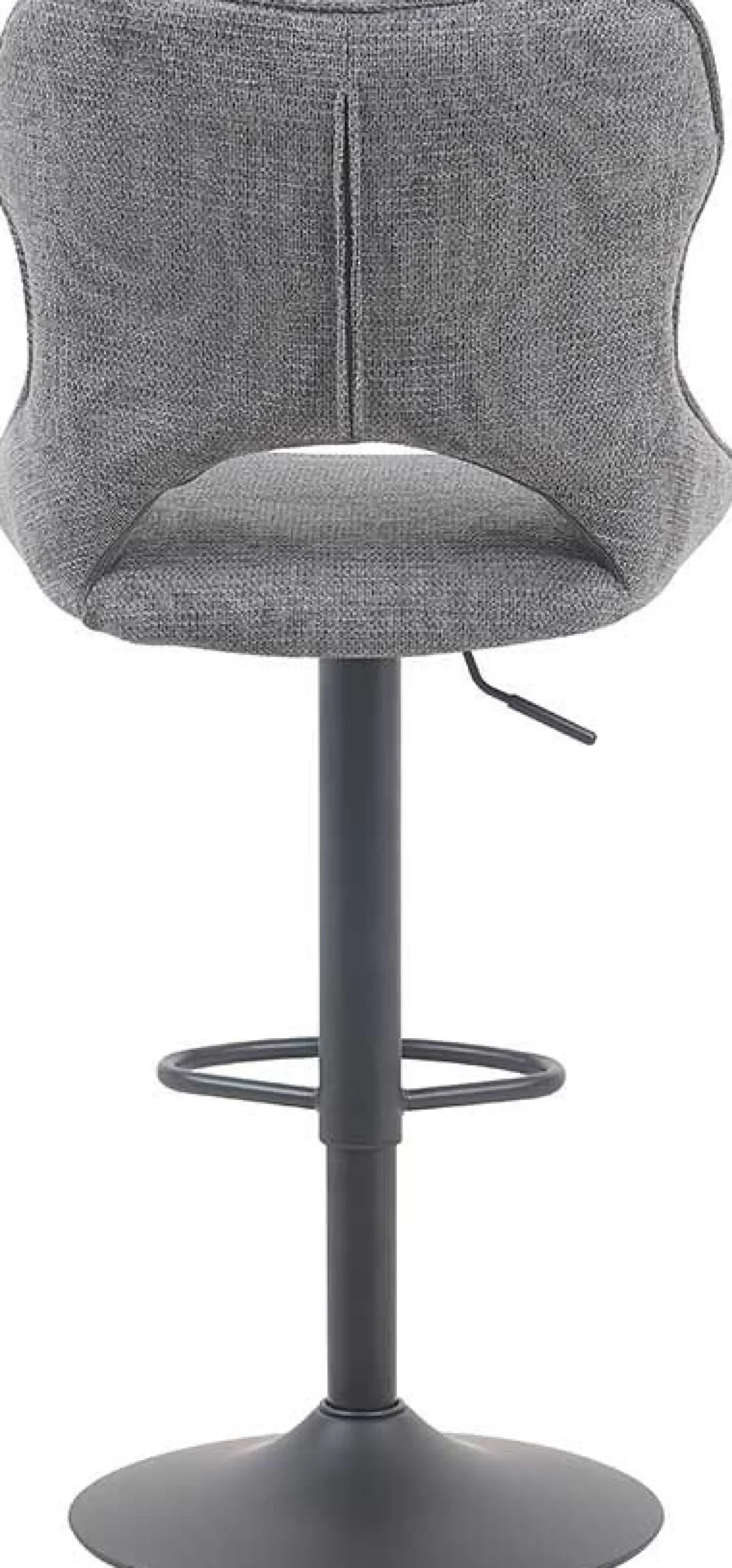 Barhocker Morris - 51x53x100-121cm - verstellbar - dunkelgrauer Stoff