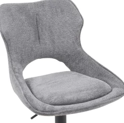 Barhocker Morris - 51x53x100-121cm - verstellbar - dunkelgrauer Stoff