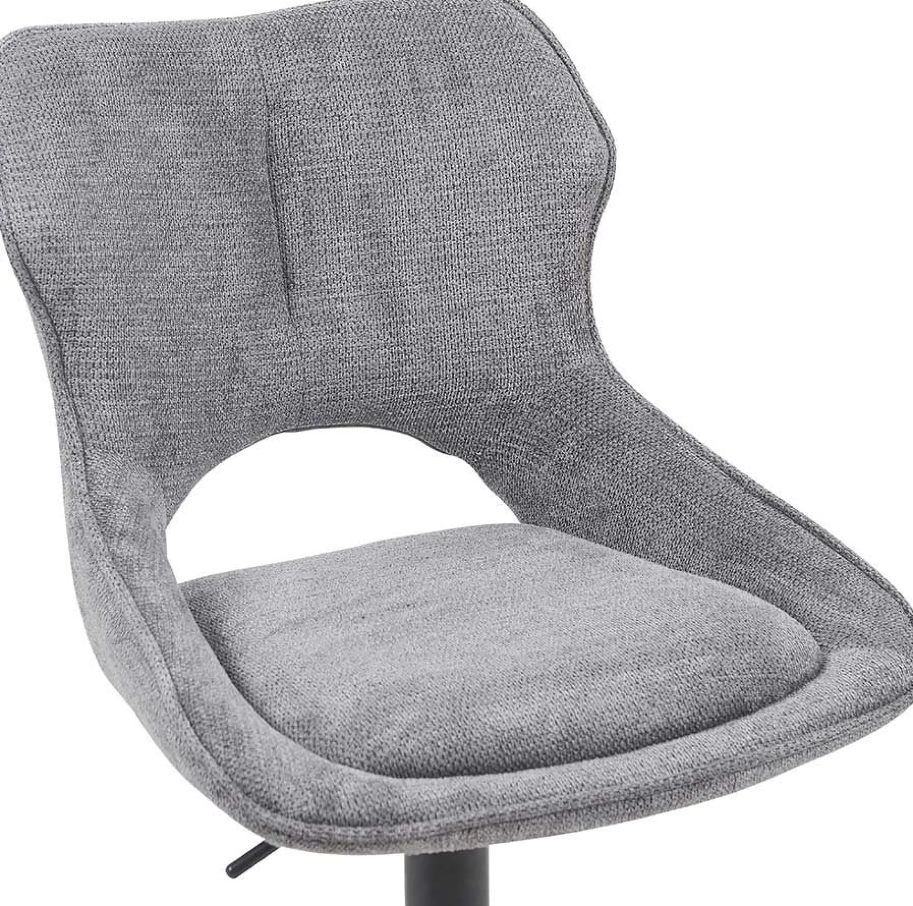 Barhocker Morris - 51x53x100-121cm - verstellbar - dunkelgrauer Stoff