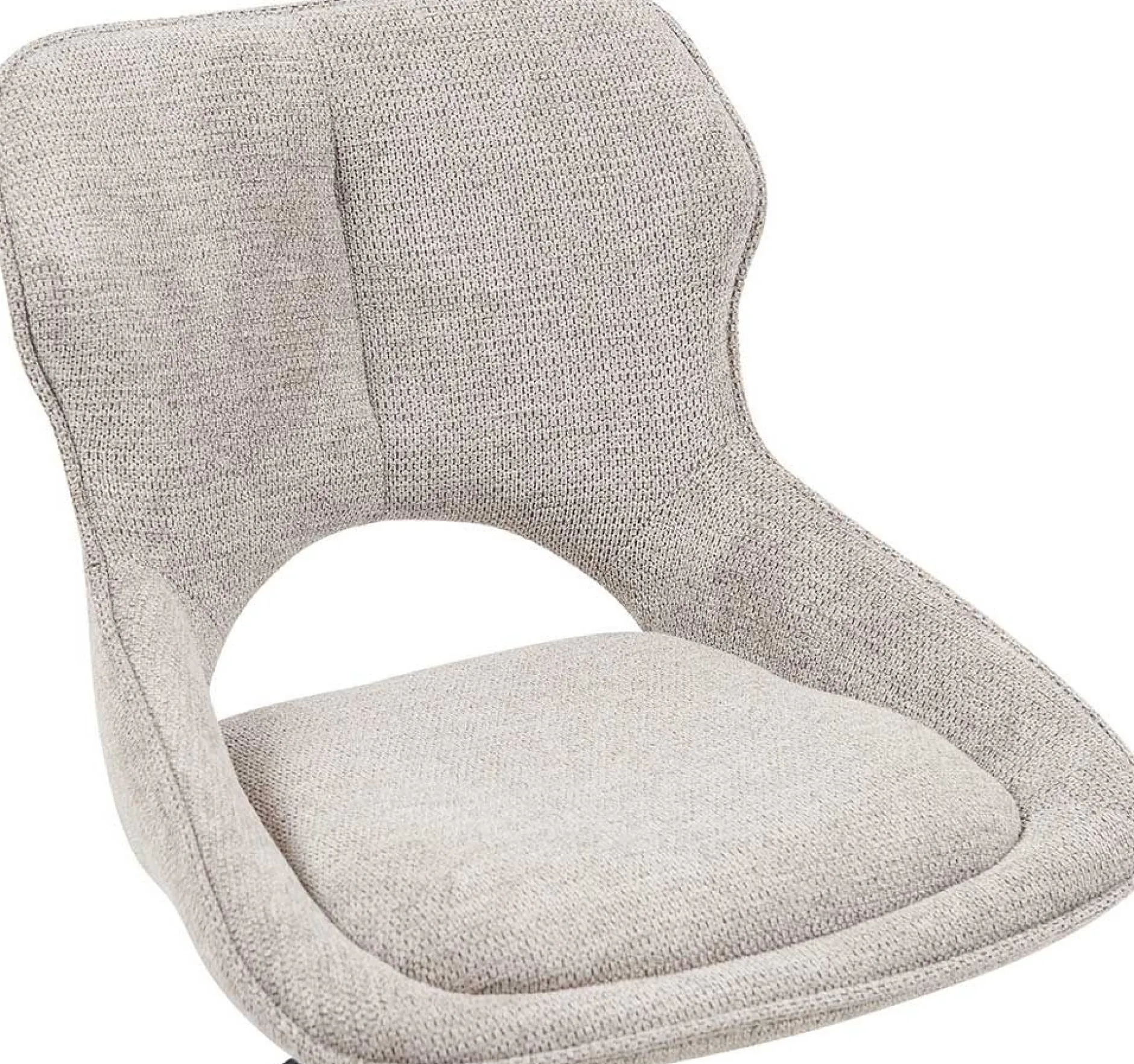 Barhocker Morris - 51x53x100-121cm - verstellbar - hellgrauer Stoff