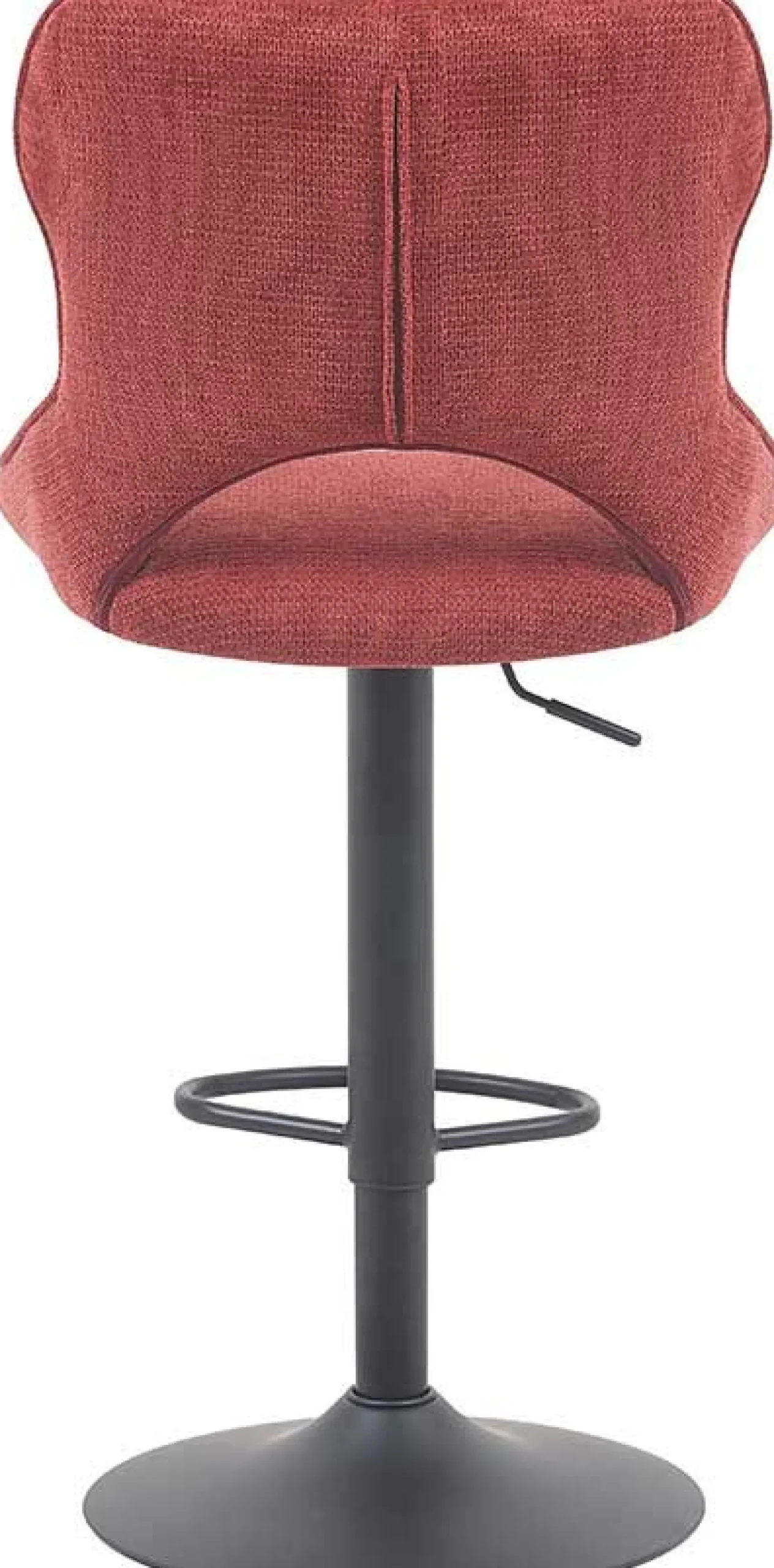 Barhocker Morris - 51x53x100-121cm - verstellbar - roter Stoff