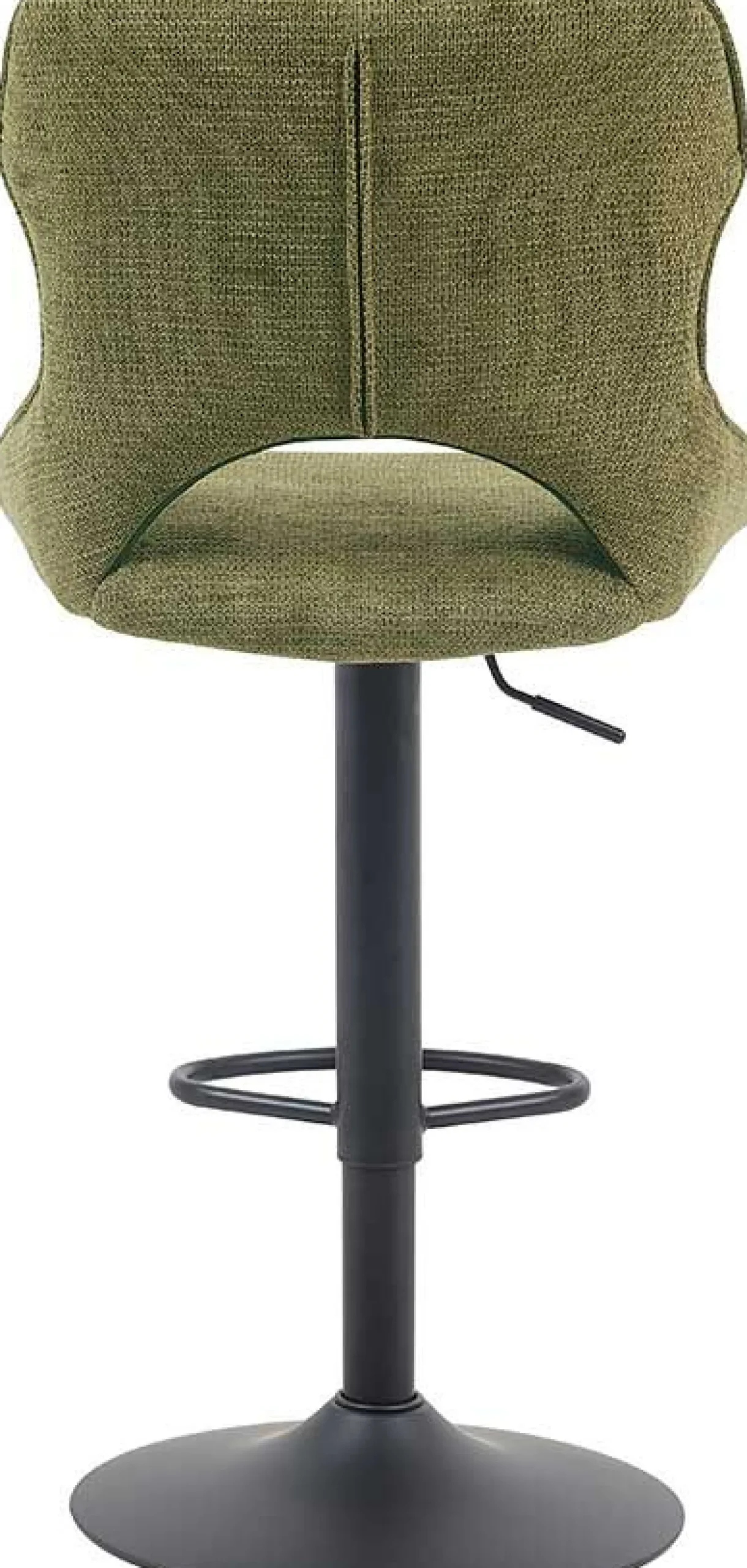 Barhocker Morris - 51x53x100-121cm - verstellbar - grüner Stoff