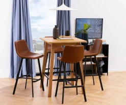 Barhocker Oregon Kunstleder - braun