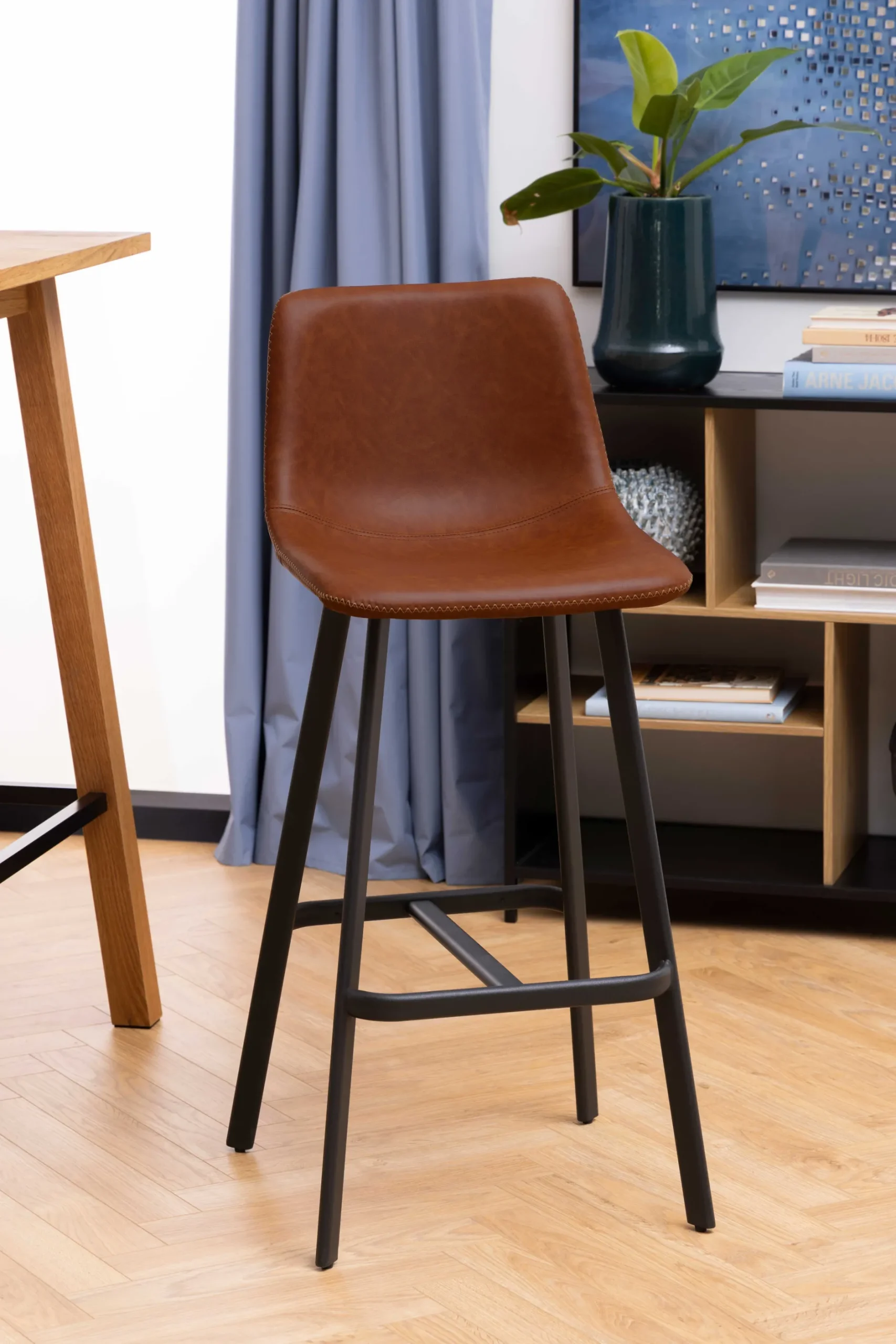 Barhocker Oregon Kunstleder - braun