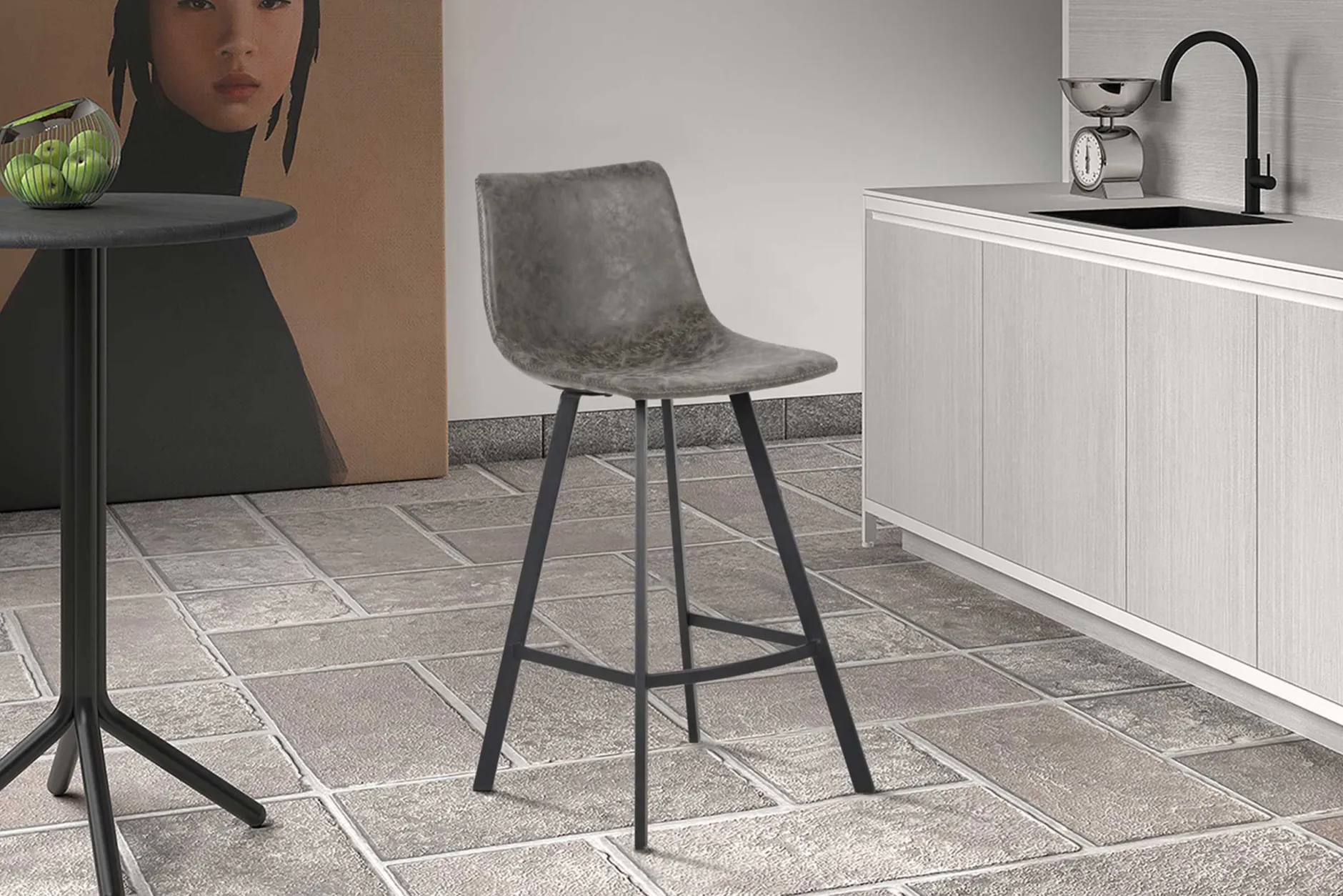 Barhocker Ozan 68cm - grau