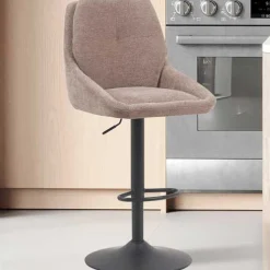 Barhocker Sabine - 50x60x100-121cm - verstellbar - drehbar - sand