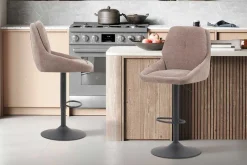Barhocker Sabine - 50x60x100-121cm - verstellbar - drehbar - sand